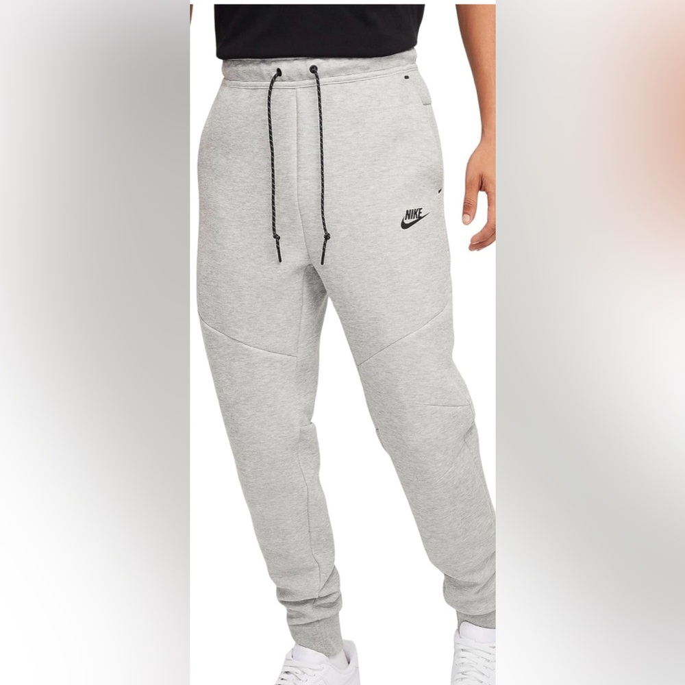 Nike Tech Men's Fleece Joggers Gray Size Large